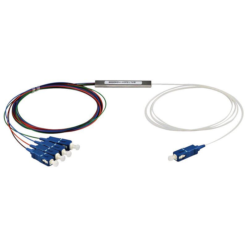 PLC-S-104_1x4 fiber optic PLC splitter_steel tube type