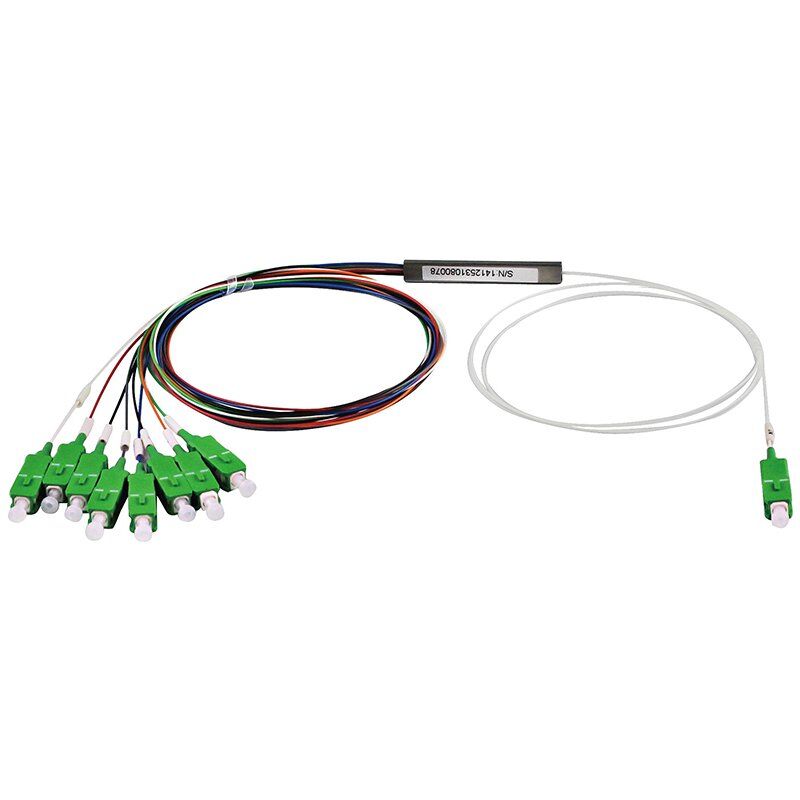 PLC-S-108_1x8 fiber optic PLC splitter_steel tube type